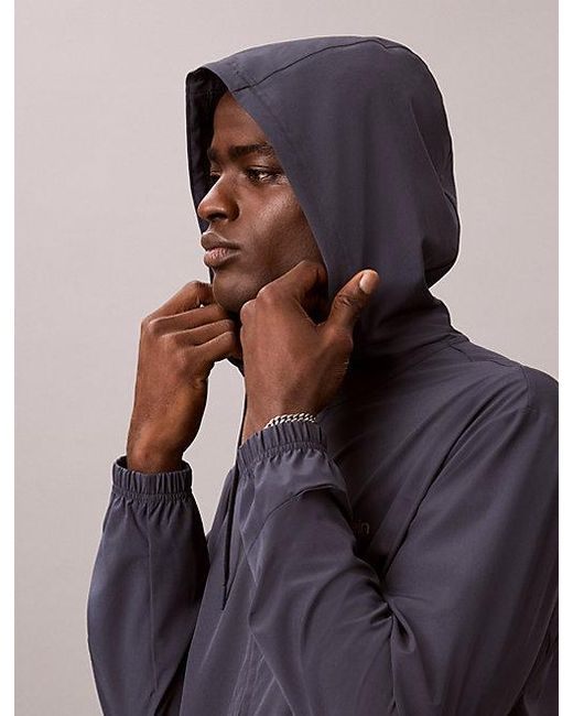 Calvin Klein Multicolor Sport Water Repellent Hooded Windbreaker for men