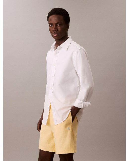 Short De Jogging En Tissu Éponge De Coton Calvin Klein pour homme en coloris Natural