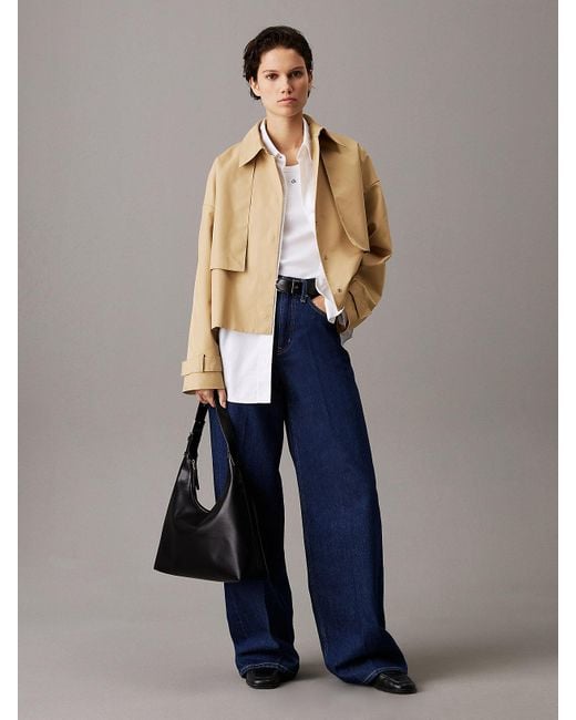 Calvin Klein Gray Hobo Bag