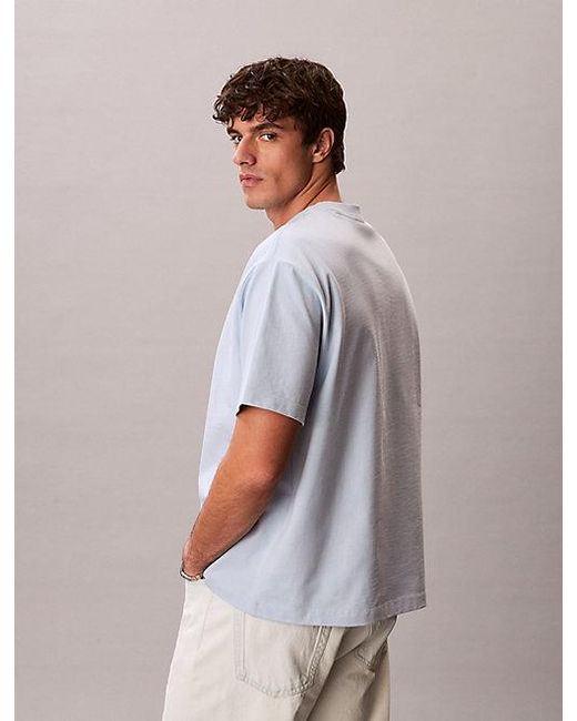 Calvin Klein White Jeans Relaxed Logo Appliqué T-Shirt for men