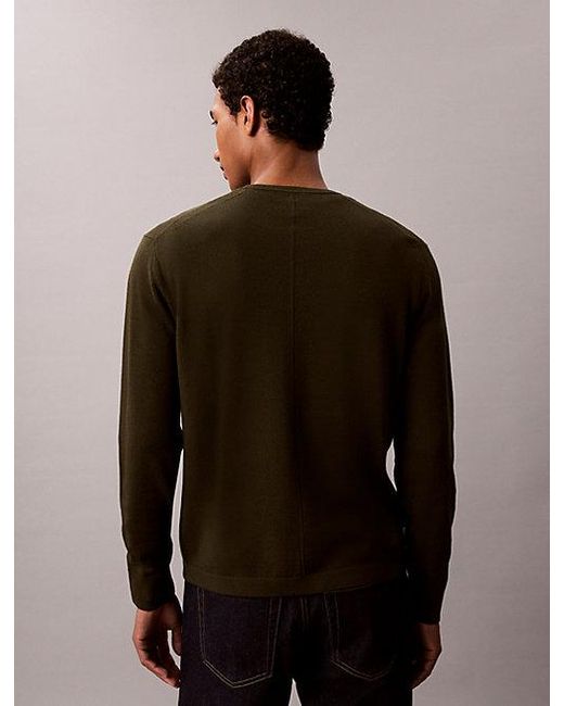 Calvin Klein Multicolor Merino Wool Classic Jumper for men