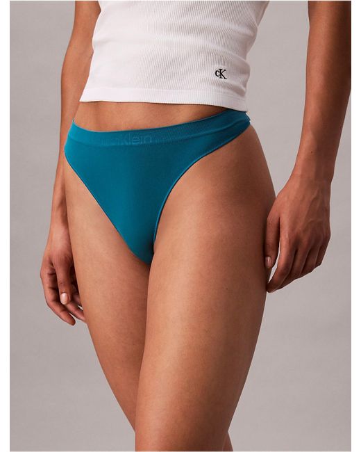 Calvin Klein White Bonded Flex Thong