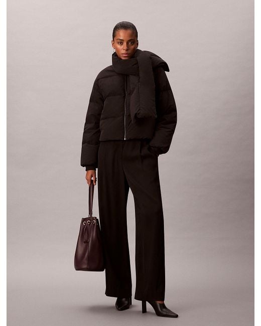 Calvin Klein Black Short Down Puffer Jacket