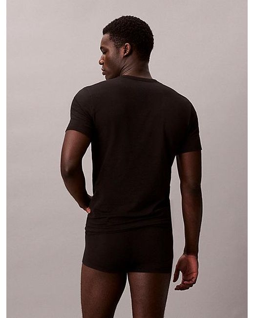 Calvin Klein Blue 3 Pack Slim T-Shirts for men