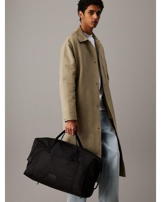 Calvin Klein Gray Convertible Weekend Bag for men