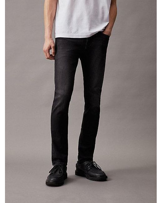 Skinny Jeans Calvin Klein de hombre de color Black