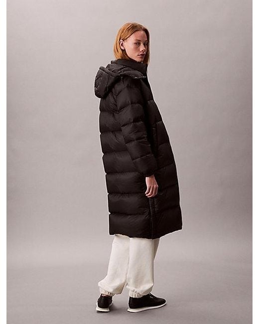 Calvin Klein Natural Jeans Hooded Down Puffer Coat