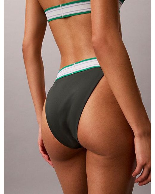 Calvin Klein Multicolor High Waisted Bikini Bottoms Ck Icon