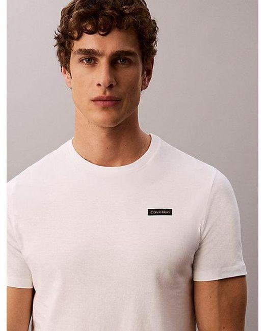 Calvin Klein White 3 Pack T-Shirts Cotton Classics for men