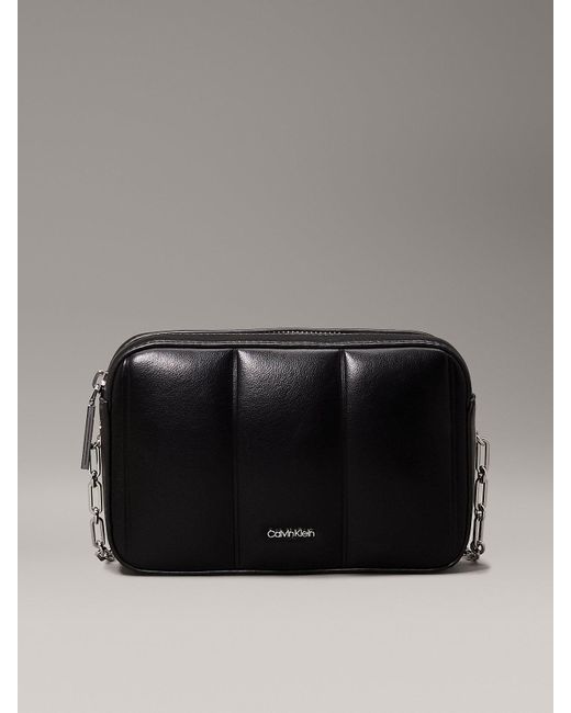 Calvin Klein Black Quilted Crossbody Bag