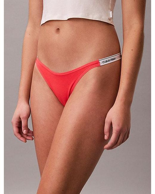 Calvin Klein Multicolor Dipped String Thong Icon Logo