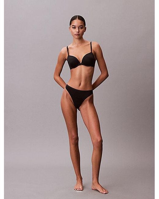 Calvin Klein Brown Push Up Plunge Bra Perfectly Fit