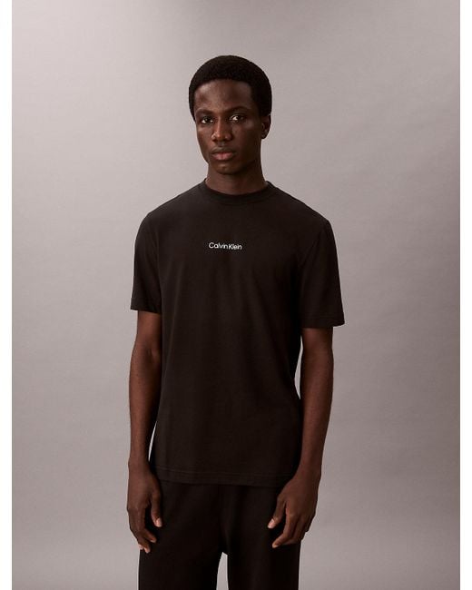 Calvin Klein Brown Breathable Quick Dry Gym T-Shirt for men