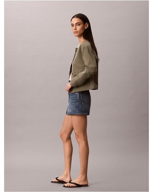 Calvin Klein Brown Canvas Jacket