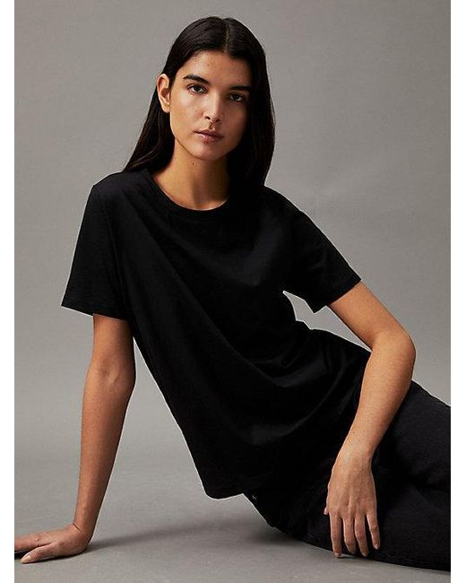 Calvin Klein Black Soft Cotton T-Shirt