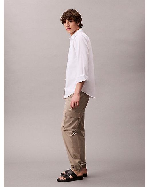 Calvin Klein Multicolor Jeans Skinny Ripstop Cargo Pants for men