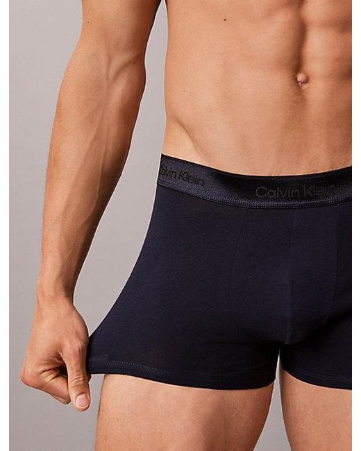 Calvin Klein Gray 3 Pack Trunks for men