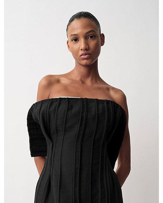Calvin Klein Beatrix Strapless Jurk in het Black