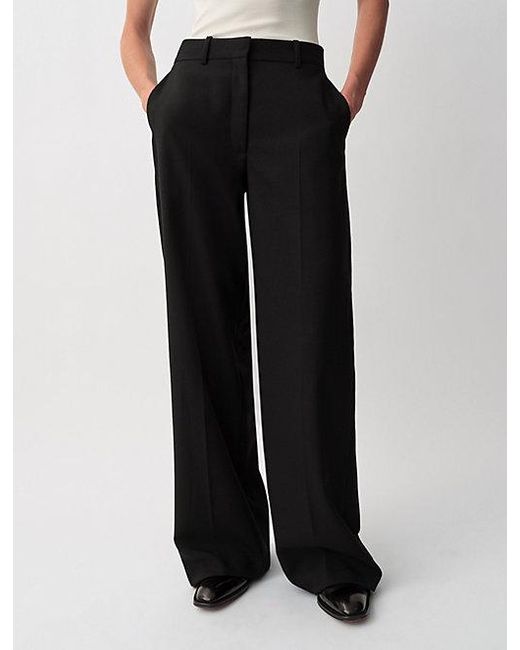 Calvin Klein Black Simone Wide Leg Trousers