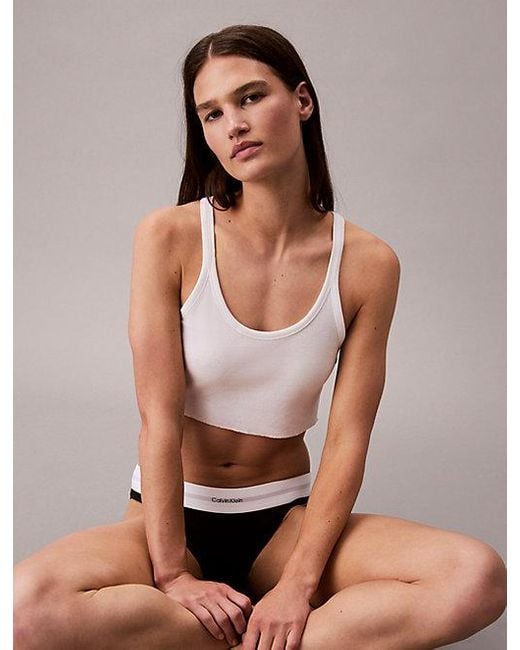 Calvin Klein Black Bikini Briefs Cotton Modal Stretch Rib