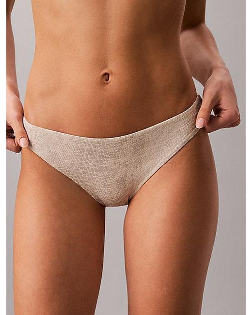 Calvin Klein Gray Bikini Bottoms Ck Essentials