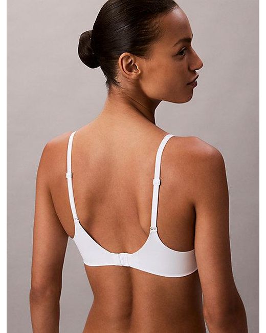 Calvin Klein White Wirefree T-Shirt Bra Perfectly Fit