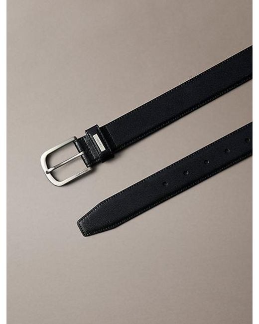 Calvin Klein Black Full Grain Leather Belt for men