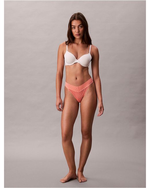 Calvin Klein Multicolor Icon Logo Lace Thong