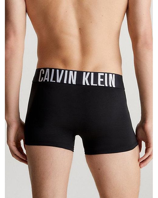 Calvin Klein Black 3 Pack Trunks Intense Power Micro for men