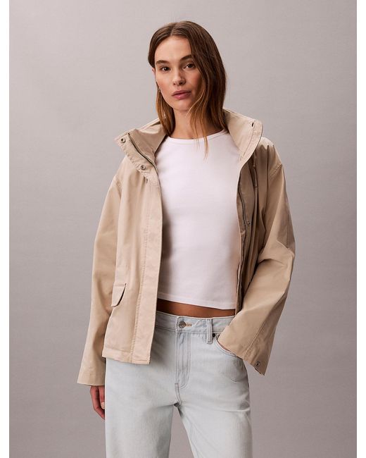 Calvin Klein Brown Lightweight Tech Jacket