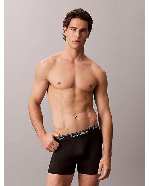 Calvin Klein Black 7 Pack Boxer Briefs Micro Stretch for men