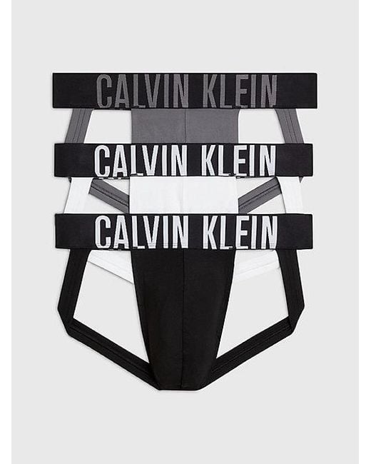 Pack de 3 suspensorios - Intense Power Calvin Klein de hombre de color Black