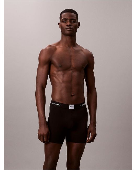 Calvin Klein Black 3 Pack Boxer Briefs for men