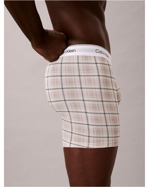 Calvin Klein Brown Icon Cotton Stretch Holiday Boxer Brief for men