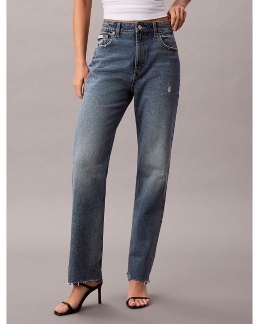 Calvin Klein Multicolor High Rise Straight Jeans