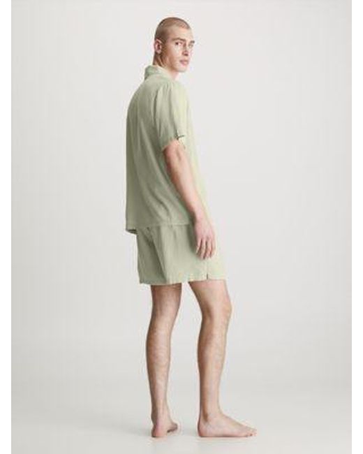 Calvin Klein Shorts-Pyjama-Set - Pure in Natural für Herren