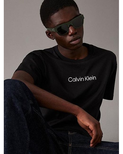 Calvin Klein Green Modified Rectangle Sunglasses for men