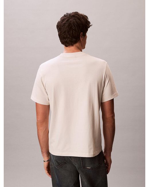 Calvin Klein Gray Monogram T-Shirt for men