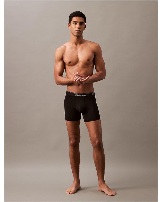 Calvin Klein Black Micro Stretch 3-Pack Boxer Brief for men