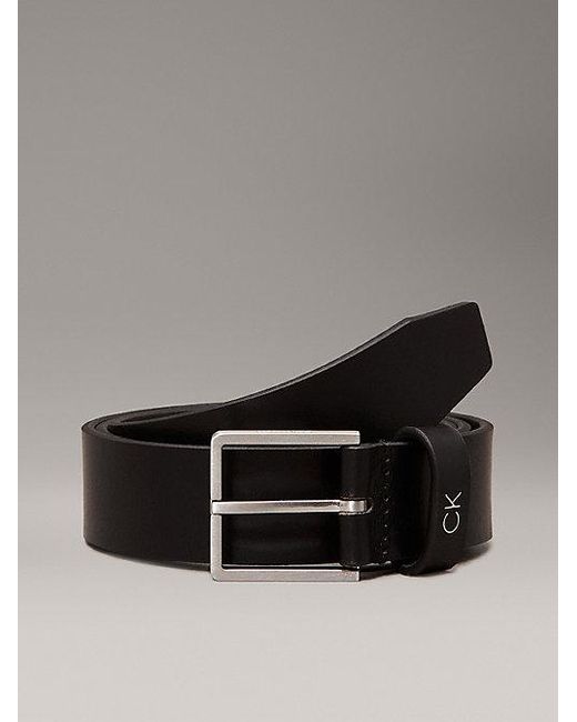 Calvin Klein Black Leather Belt for men
