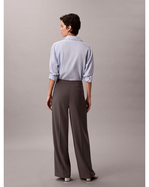 Calvin Klein Gray Stretch Track Pants