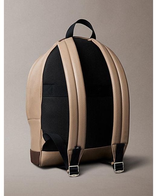 Calvin Klein Natural Monologo Round Backpack for men