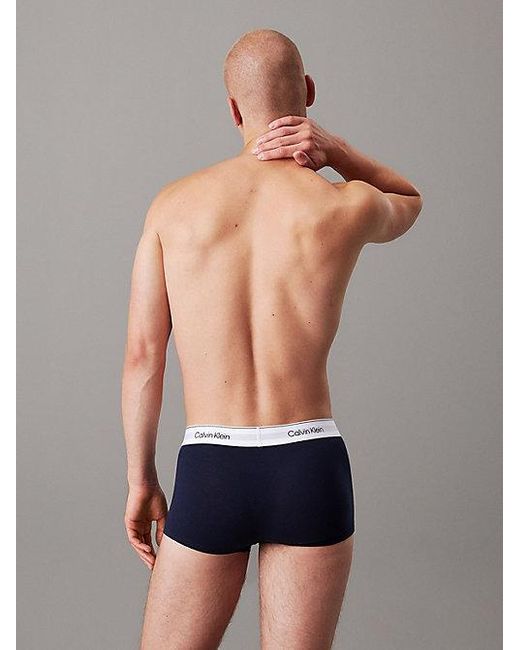 Calvin Klein 3Er-Pack Hüft-Shorts in Blue für Herren