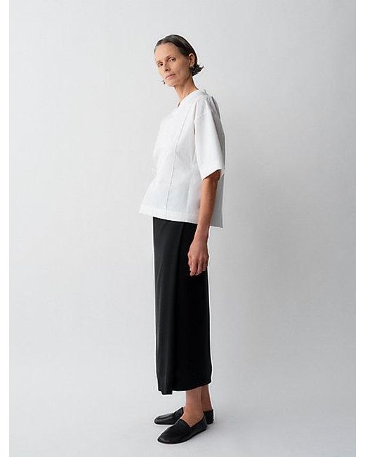 Calvin Klein White Lynn Wrap Top