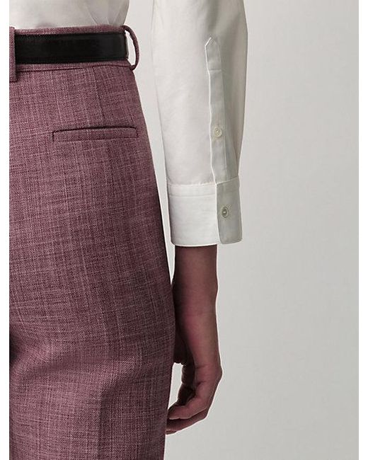Calvin Klein Daisy Slim Button-Down Overhemd in het White