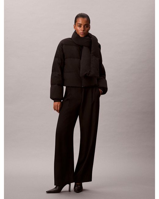 Calvin Klein Black Short Down Puffer Jacket