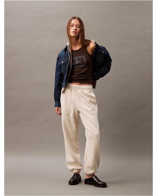 Calvin Klein Multicolor Archive Logo Fleece Joggers