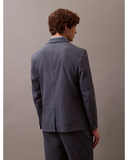 Calvin Klein Blue Slim Tech Travel Blazer for men