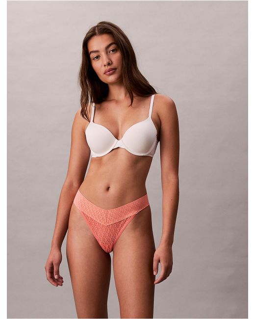 Calvin Klein Multicolor Icon Logo Lace Thong