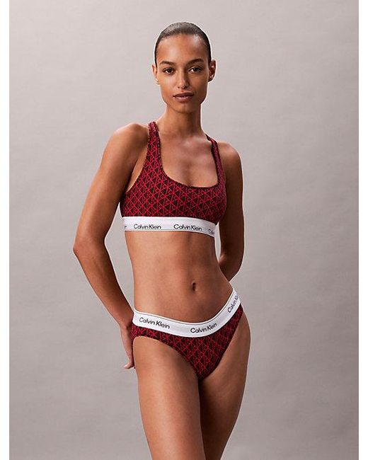 Calvin Klein Multicolor Unlined Bralette Icon Cotton Modal